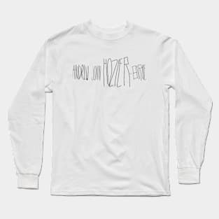 Hozier logo style full name (black type) Long Sleeve T-Shirt